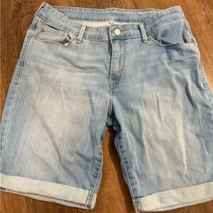 Levi's Light Blue Women's Denim Bermudas